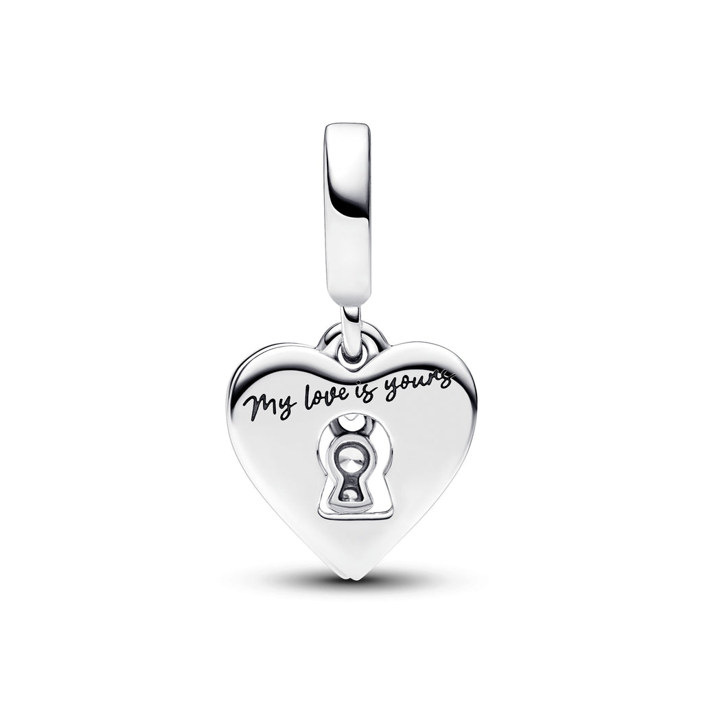 Pandora Moments Double Charm Pendant Cœur Rouge & Trou de Serrure 793119C01