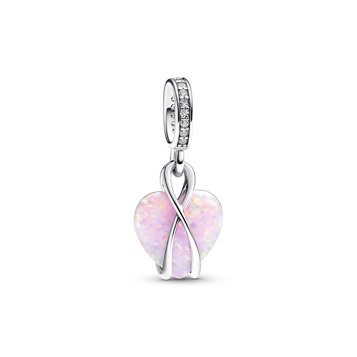 Pandora Moments Charm Pendant Cœur Opalescent Mum (Maman) 793202C01