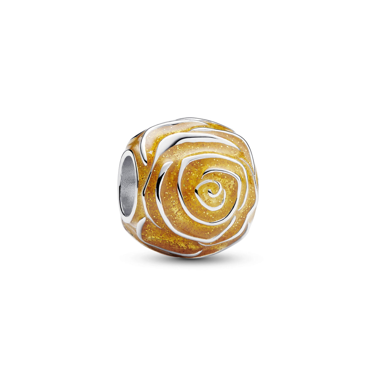 Pandora Moments Charm Rose Jaune en Fleur 793212C02