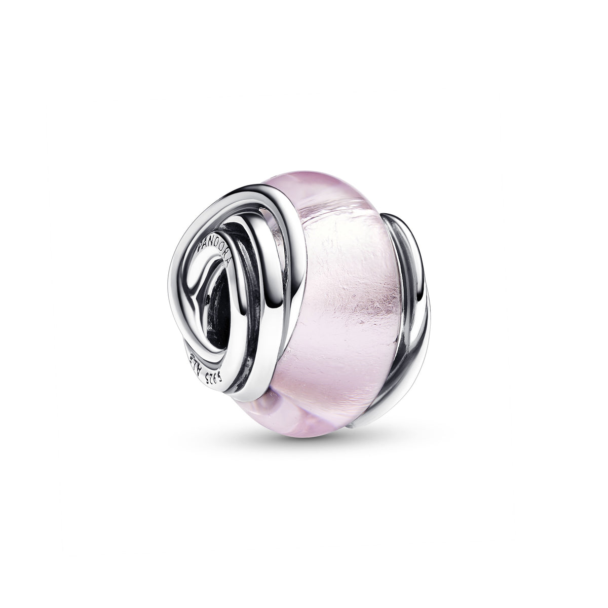 Pandora Moments Charm Verre de Murano Rose Encerclé 793241C00