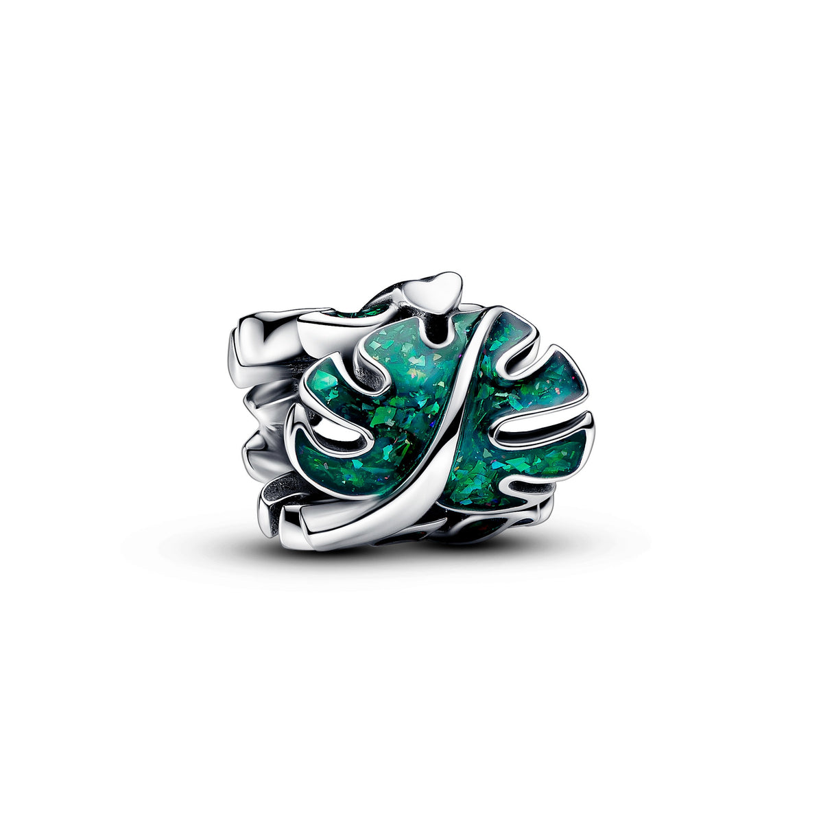 Pandora Moments Charm Feuilles de Monstera Vert 793332C01