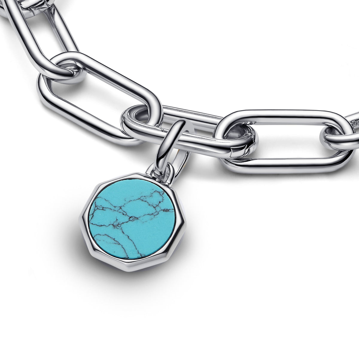 Pandora ME Mini Charm Médaillon Gravable Turquoise 793388C01