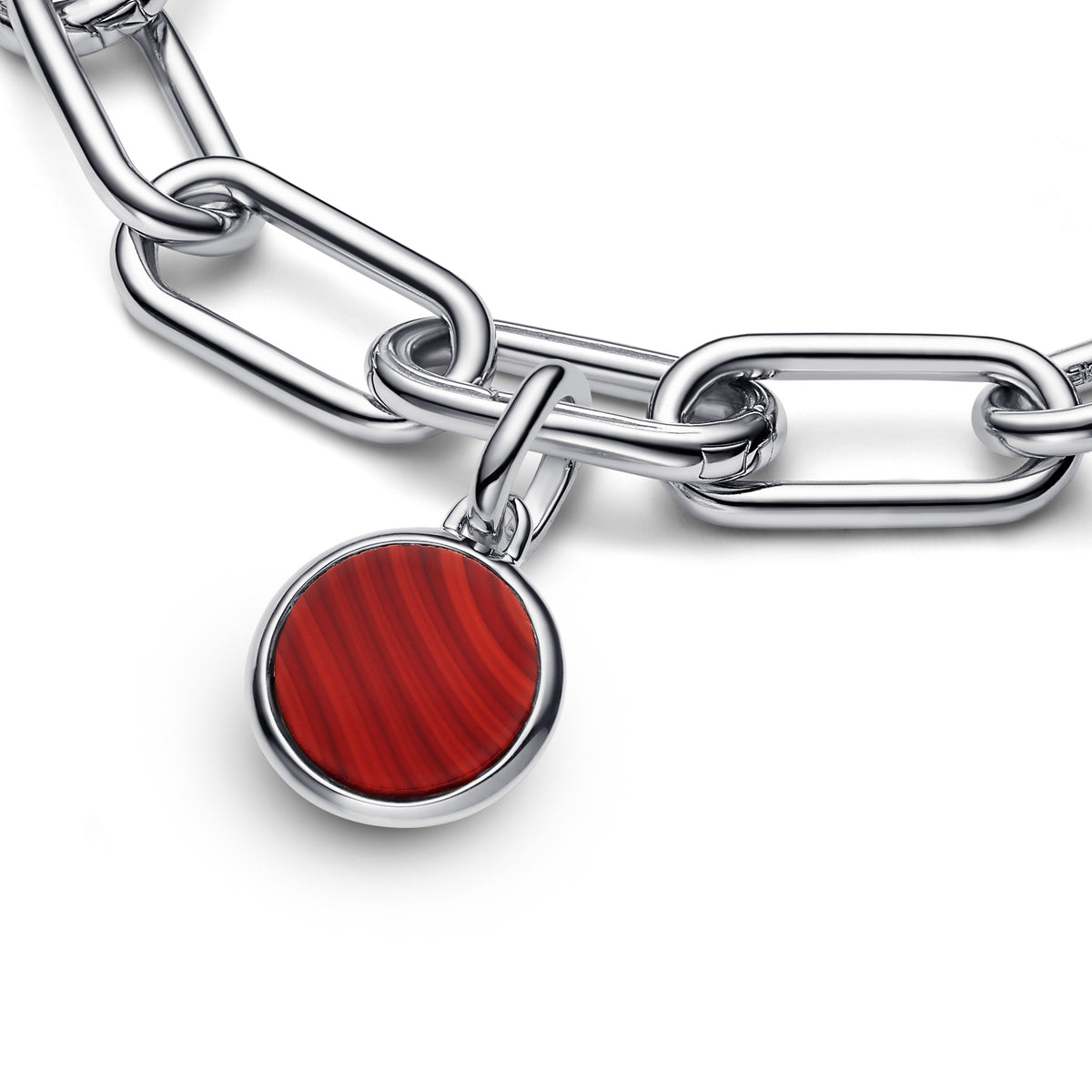 Pandora ME Mini Charm Médaillon Gravable Verre de Murano Rouge 793389C01
