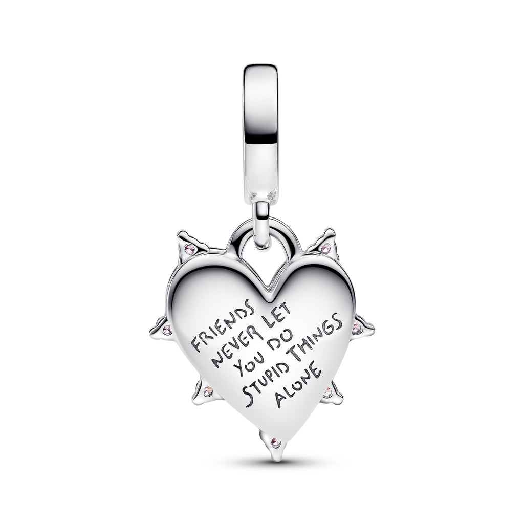 Pandora Moments Charm Pendant Double Opalescent Amitié 793434C01