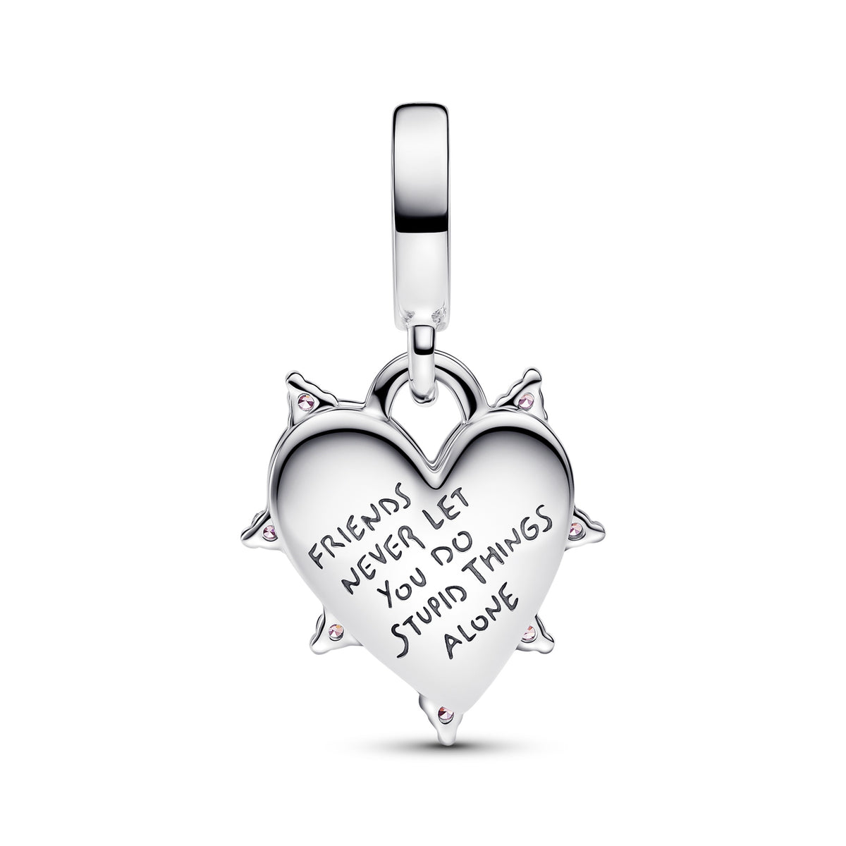 Pandora Moments Charm Pendant Double Opalescent Amitié 793434C01