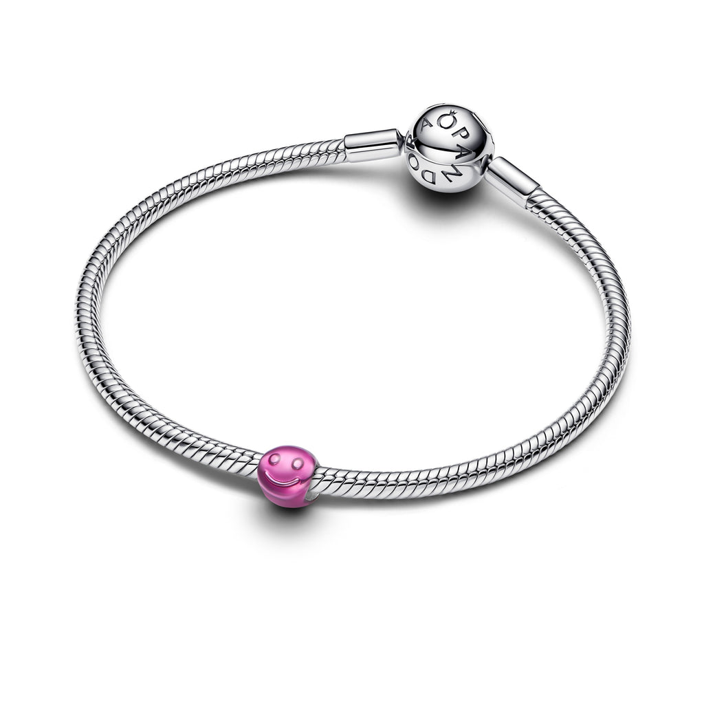 Pandora Moments Mini Charm Visage Heureux Rose 794815C01