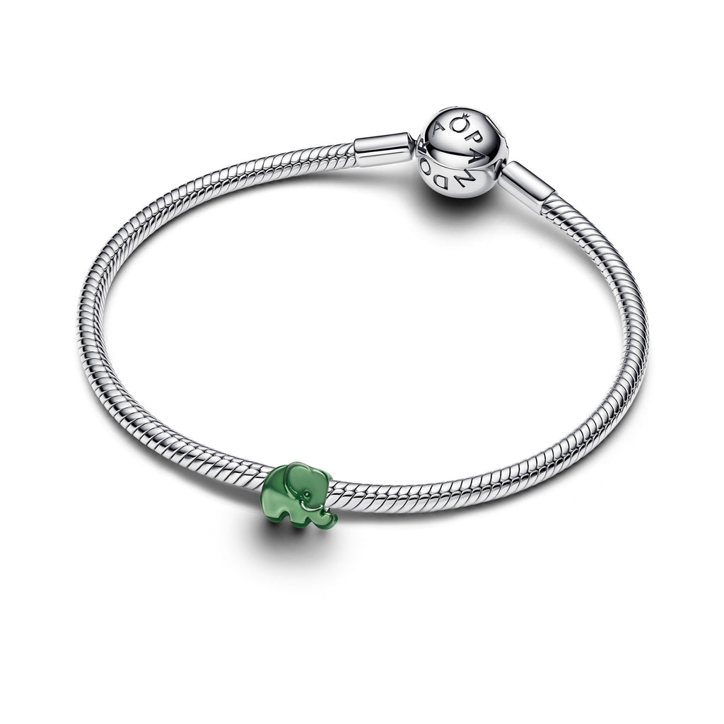 Pandora Moments Mini Charm Éléphant Vert 794901C01