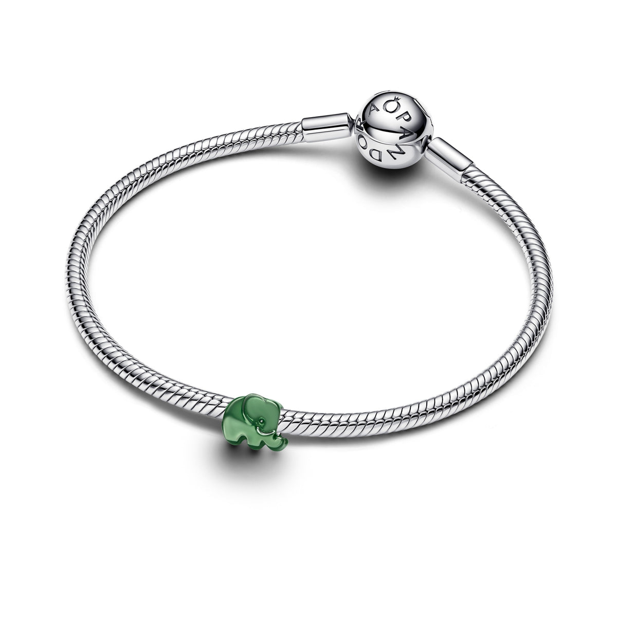 Pandora Moments Mini Charm Éléphant Vert 794901C01