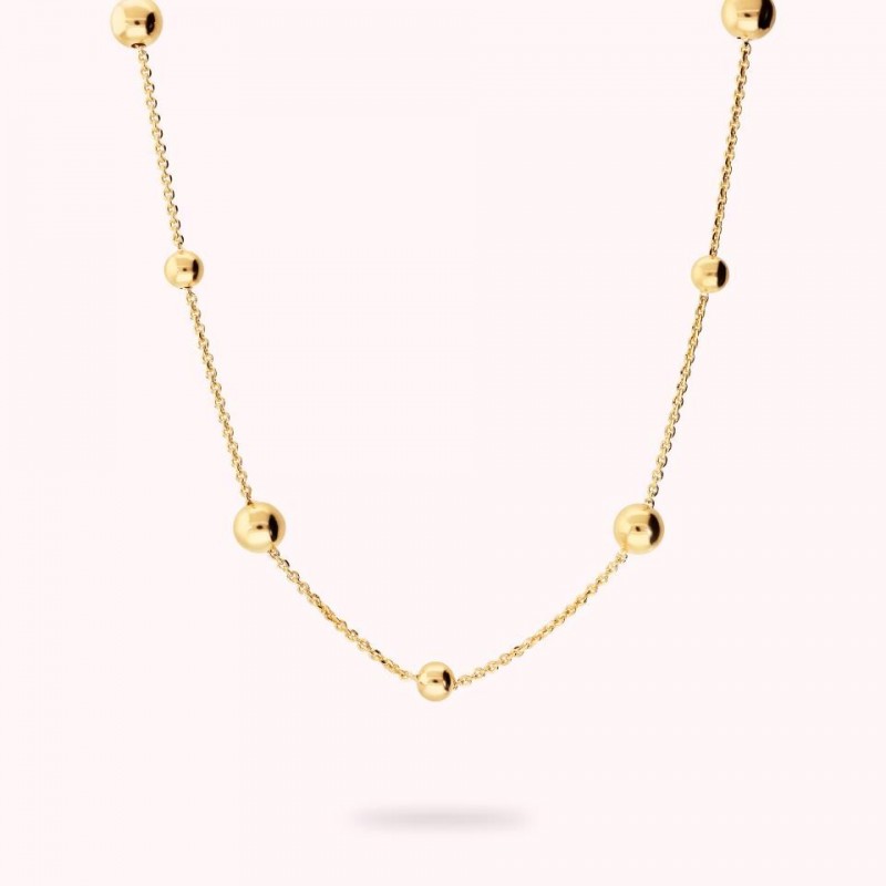 Bronzallure Rolo Chain With Alternate Bead N WSBZ02574Y.YG-609